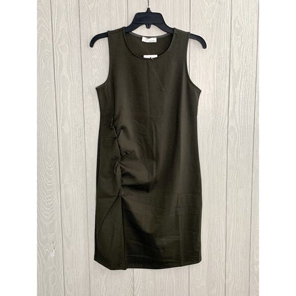 Heatherly Olive Green Sleeveless Dress Size XS NWT - Picture 2 of 5